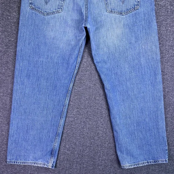 VTG Levis 569 Jeans Men 36x30 Blue Denim Casual Baggy Loose Straight Relaxed Y2K - Picture 14 of 16